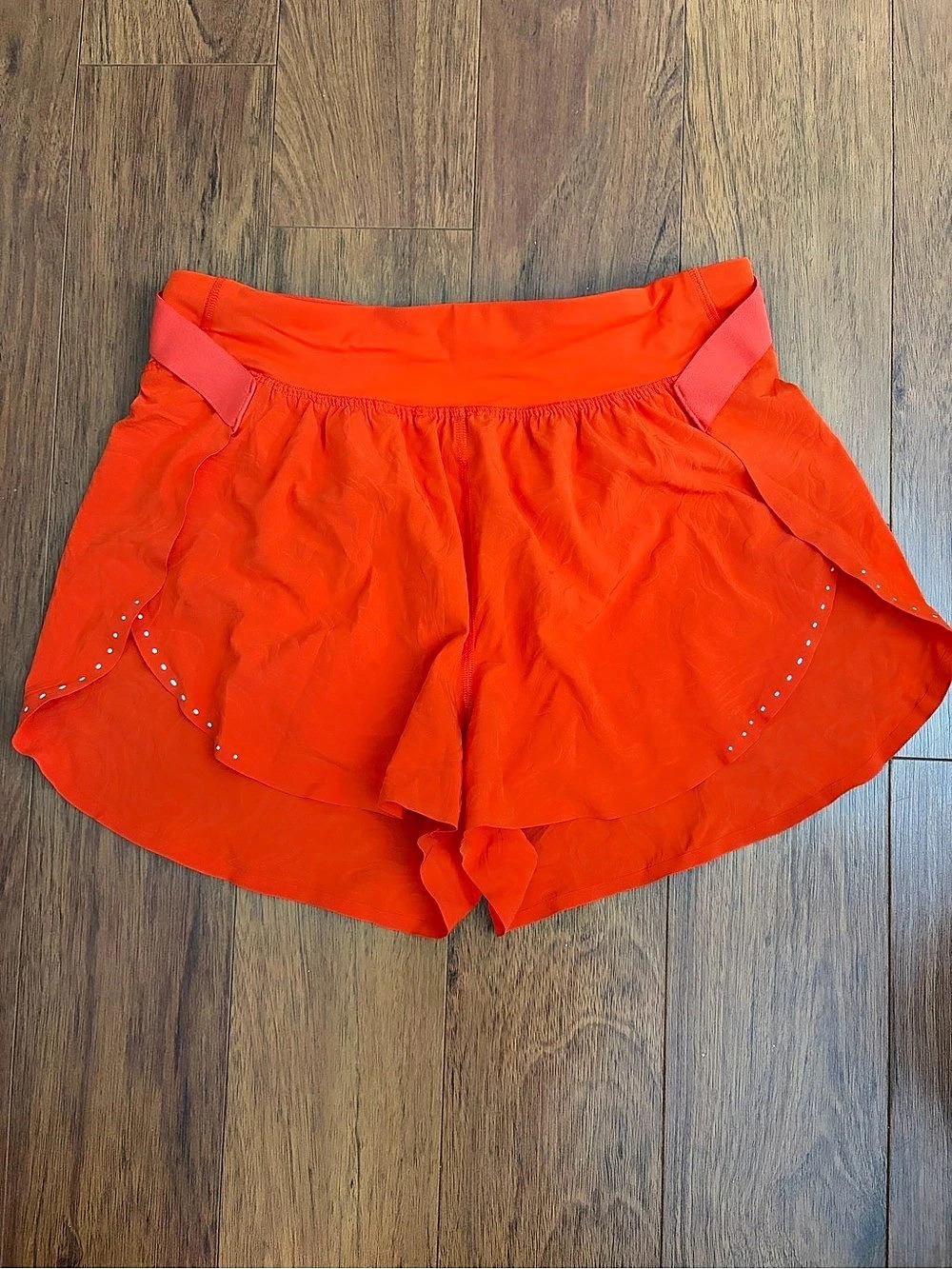 Lululemon Find Your Pace Lined Shorts Orange